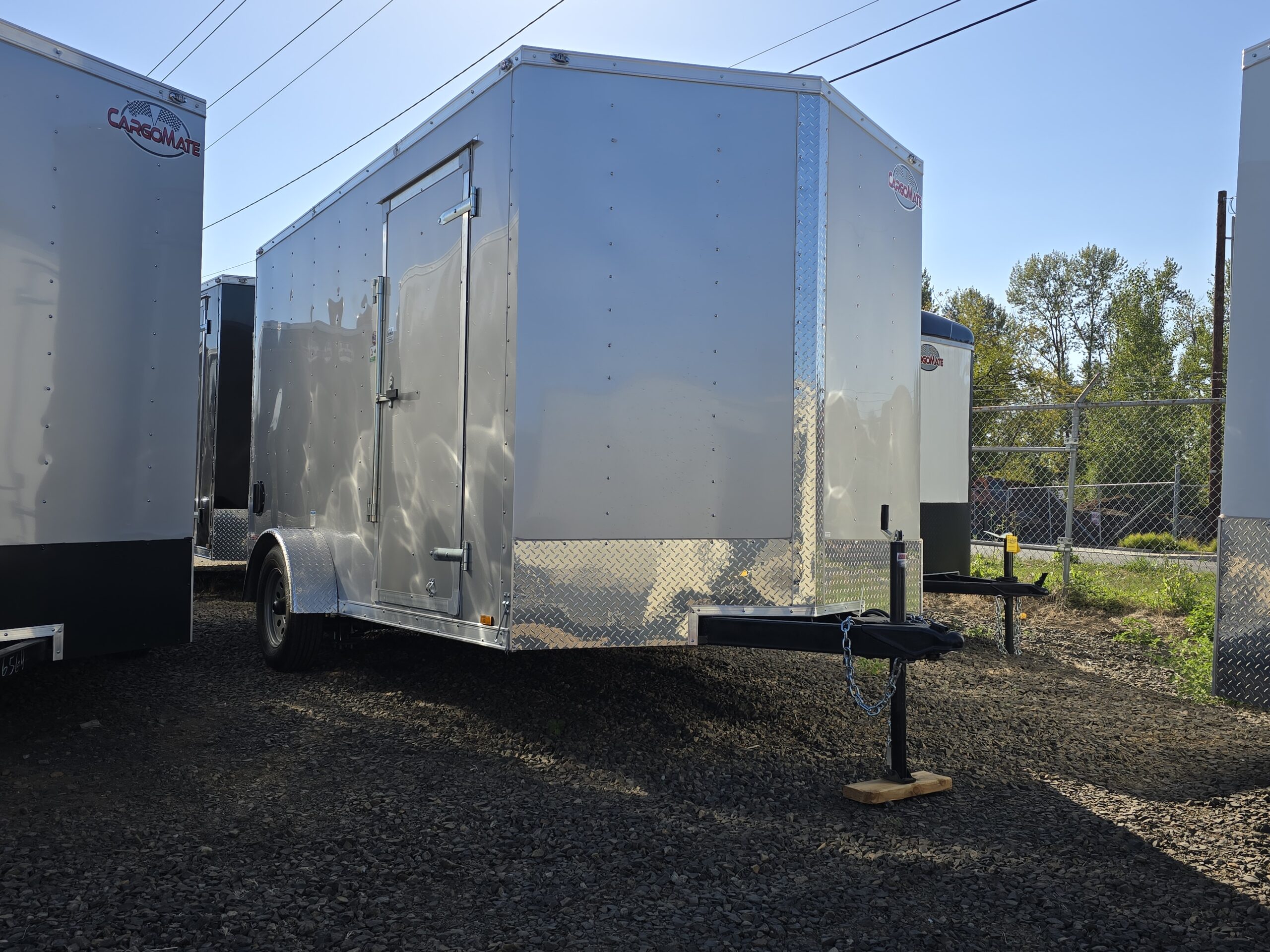 2025 E-Series By Cargo Mate 7×12 Single Braking Axle 3500GVW Extra Height Enclosed Cargo Trailer