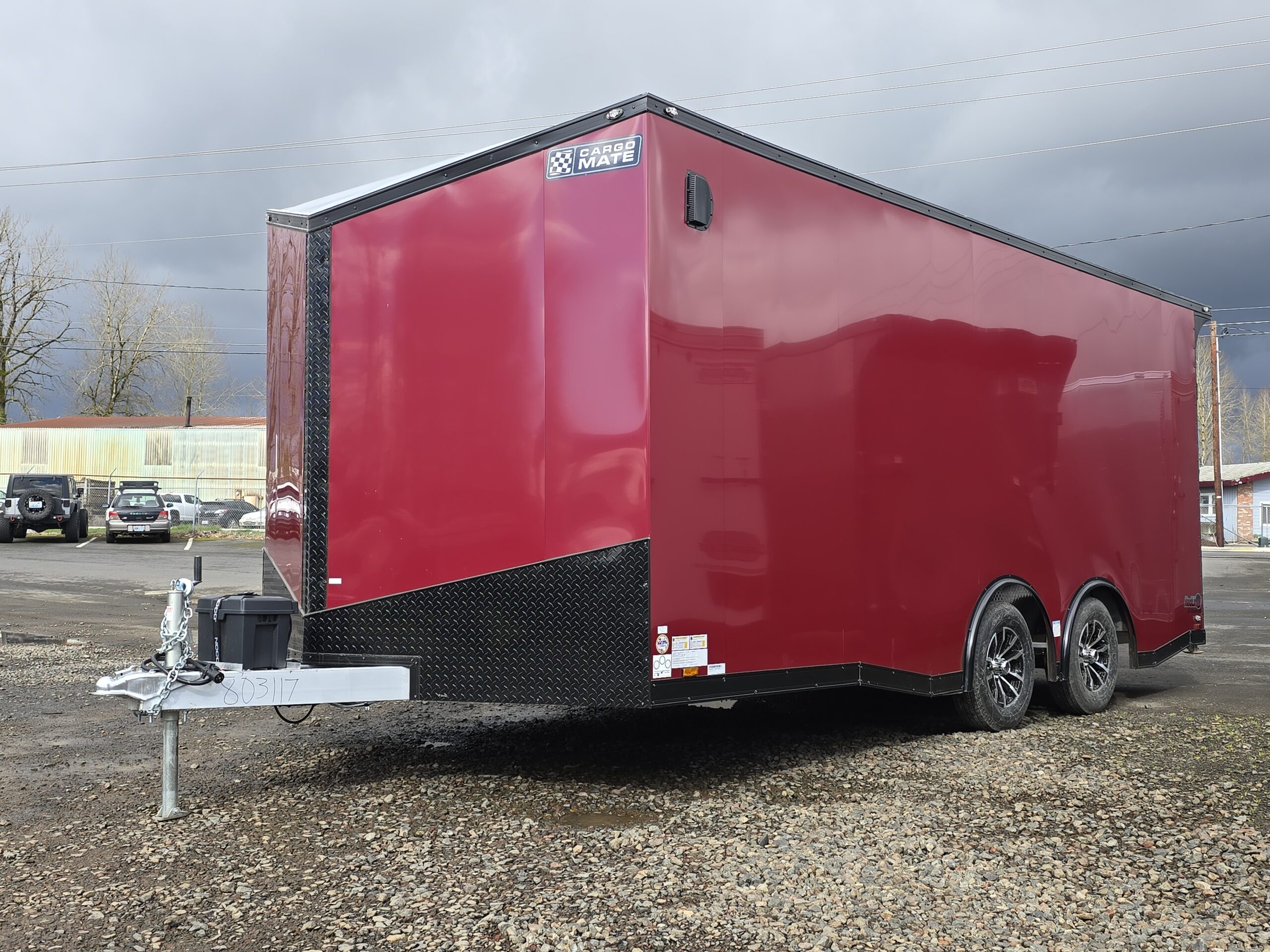 2025 Cargo Mate Aluminum Redline 8.5×18 Cargo Trailer Car Hauler
