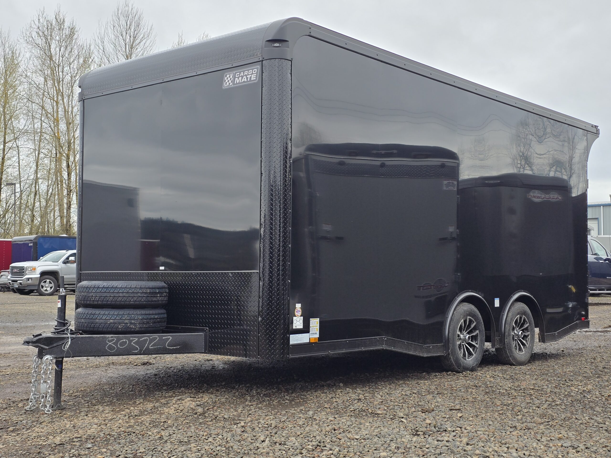 2025 Cargo Mate Prototype 8.5×16 Vehicle Hauler PolyCore Siding - Image 3