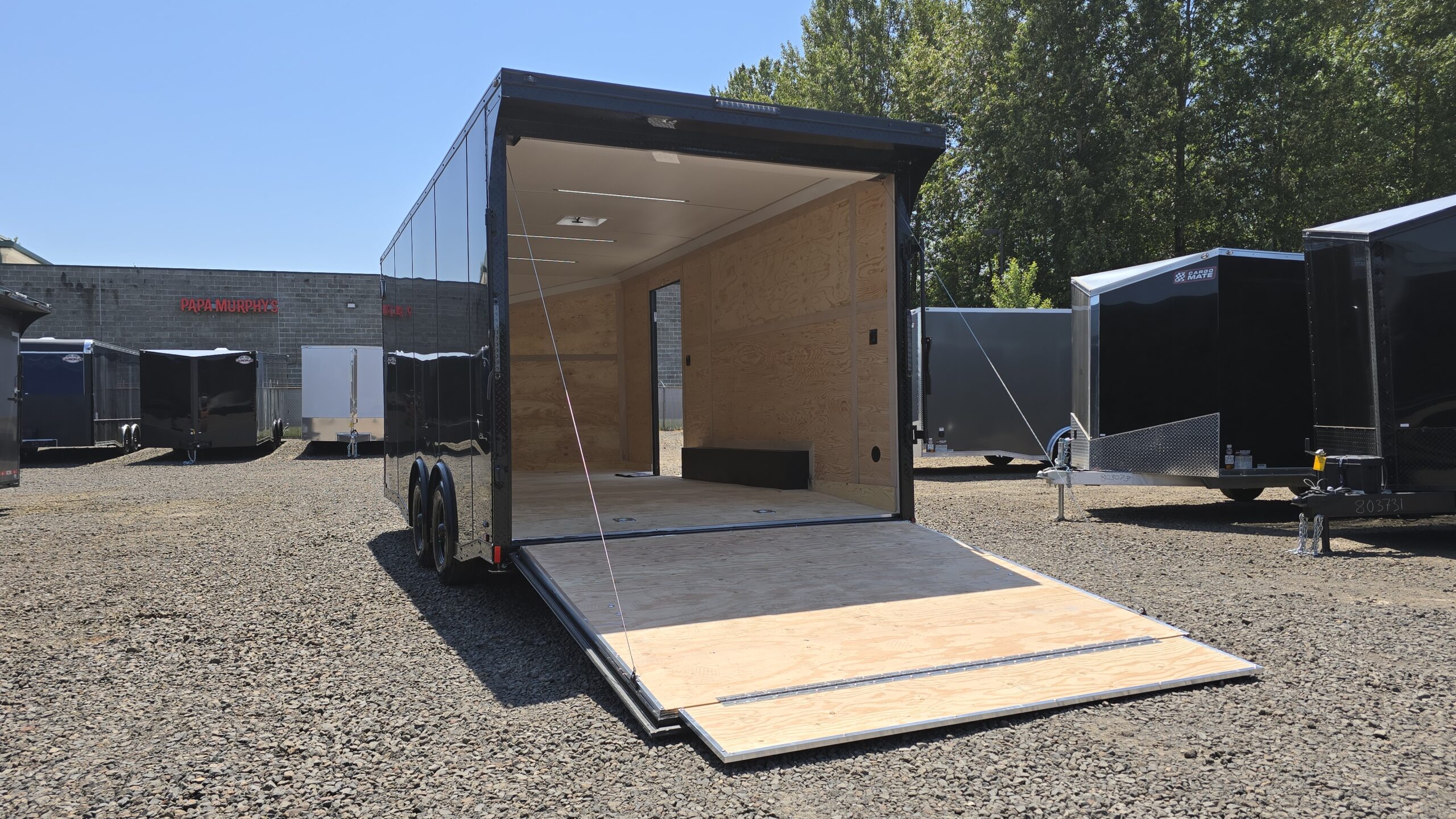 2025 E-Series by Cargo Mate 8.5×18 Extra Height Enclosed Car Hauler Cargo Trailer 16″ On center Framing on Walls/Floor PolyCORE Siding Insulated - Image 6