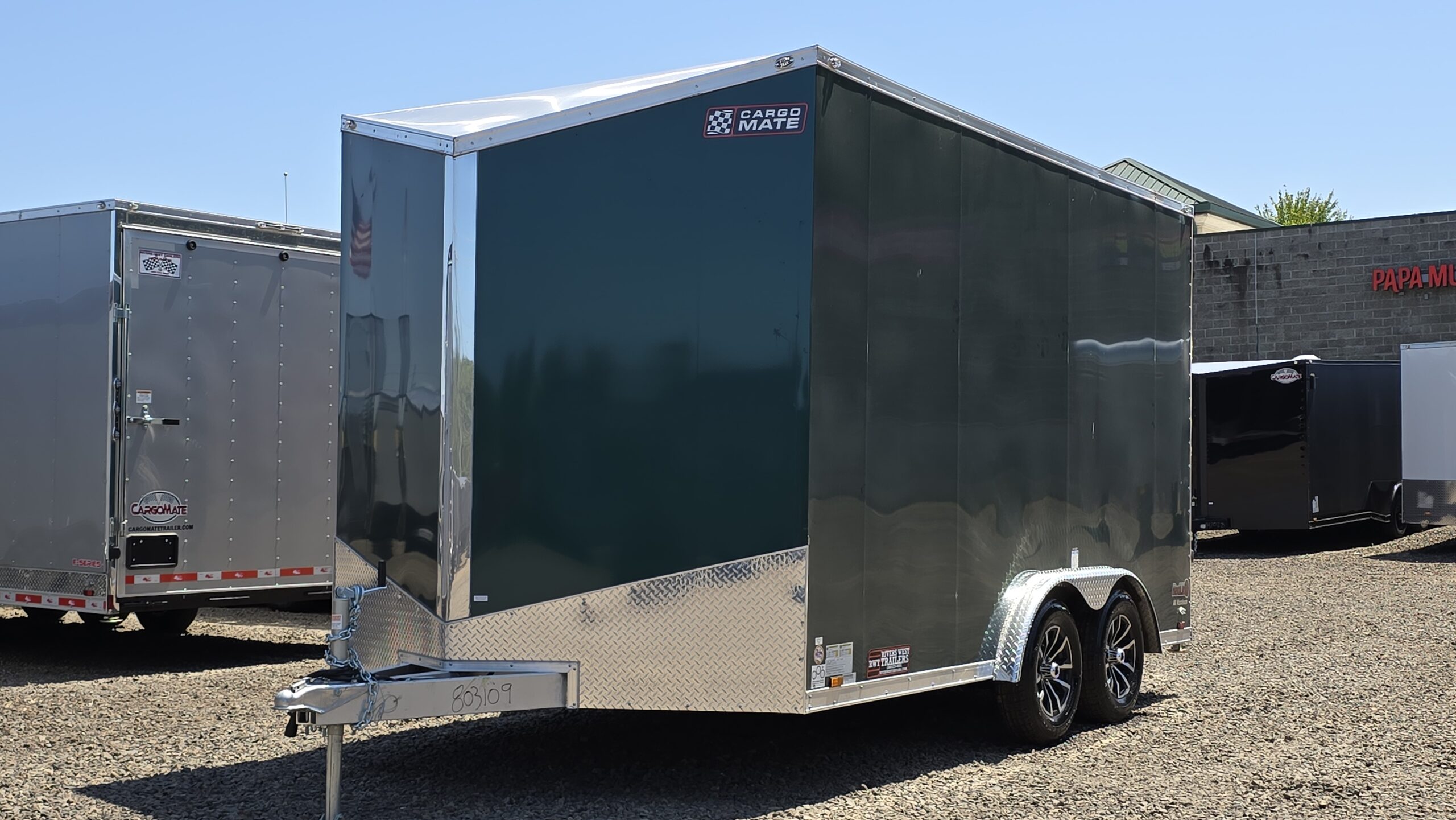 2025 Cargo Mate Aluminum Redline 8×14 Cargo Trailer UTV Hauler