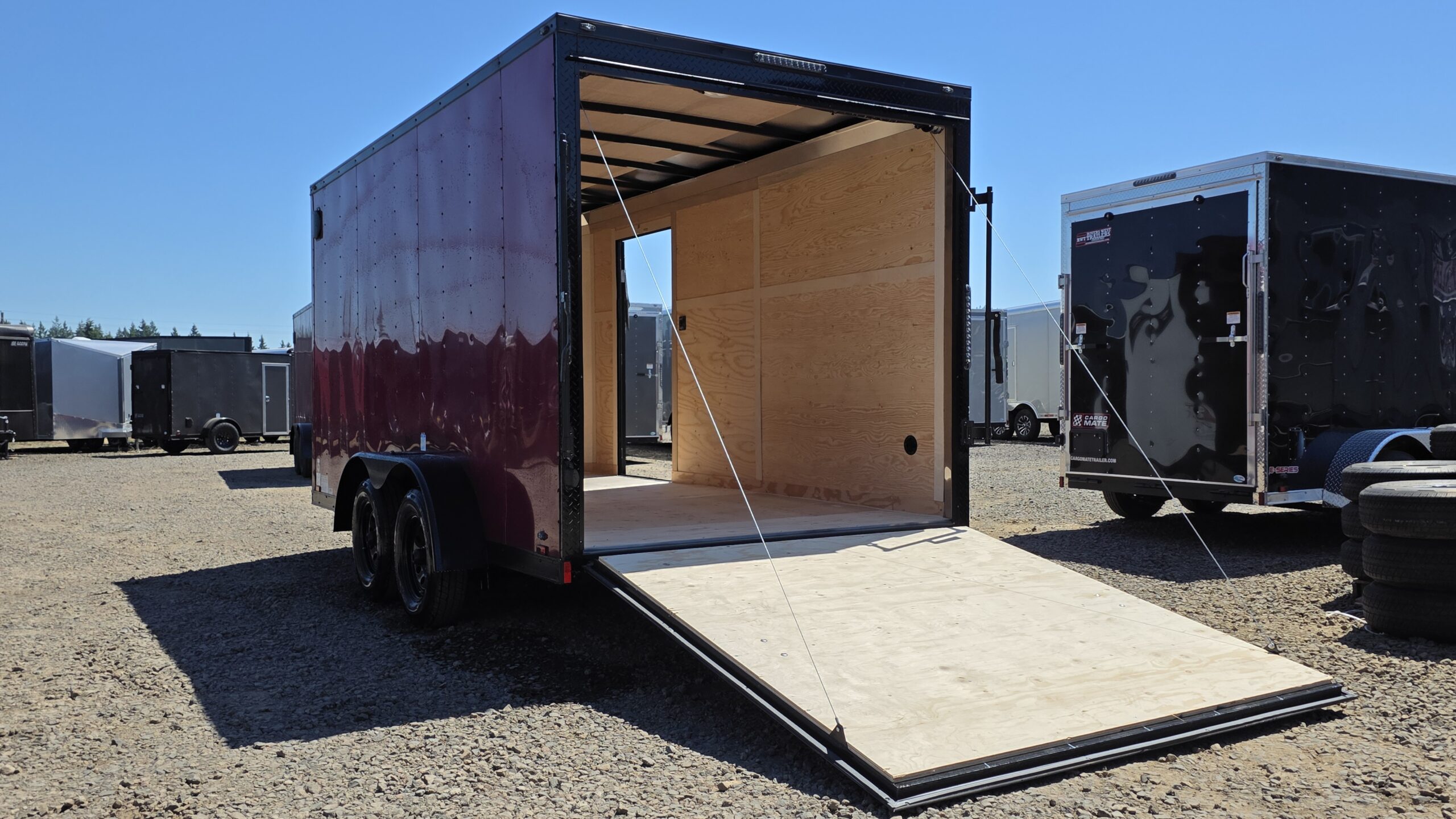2025 Cargo Mate 7X14 Enclosed Cargo Trailer Extra Height Ramp Door - Image 5