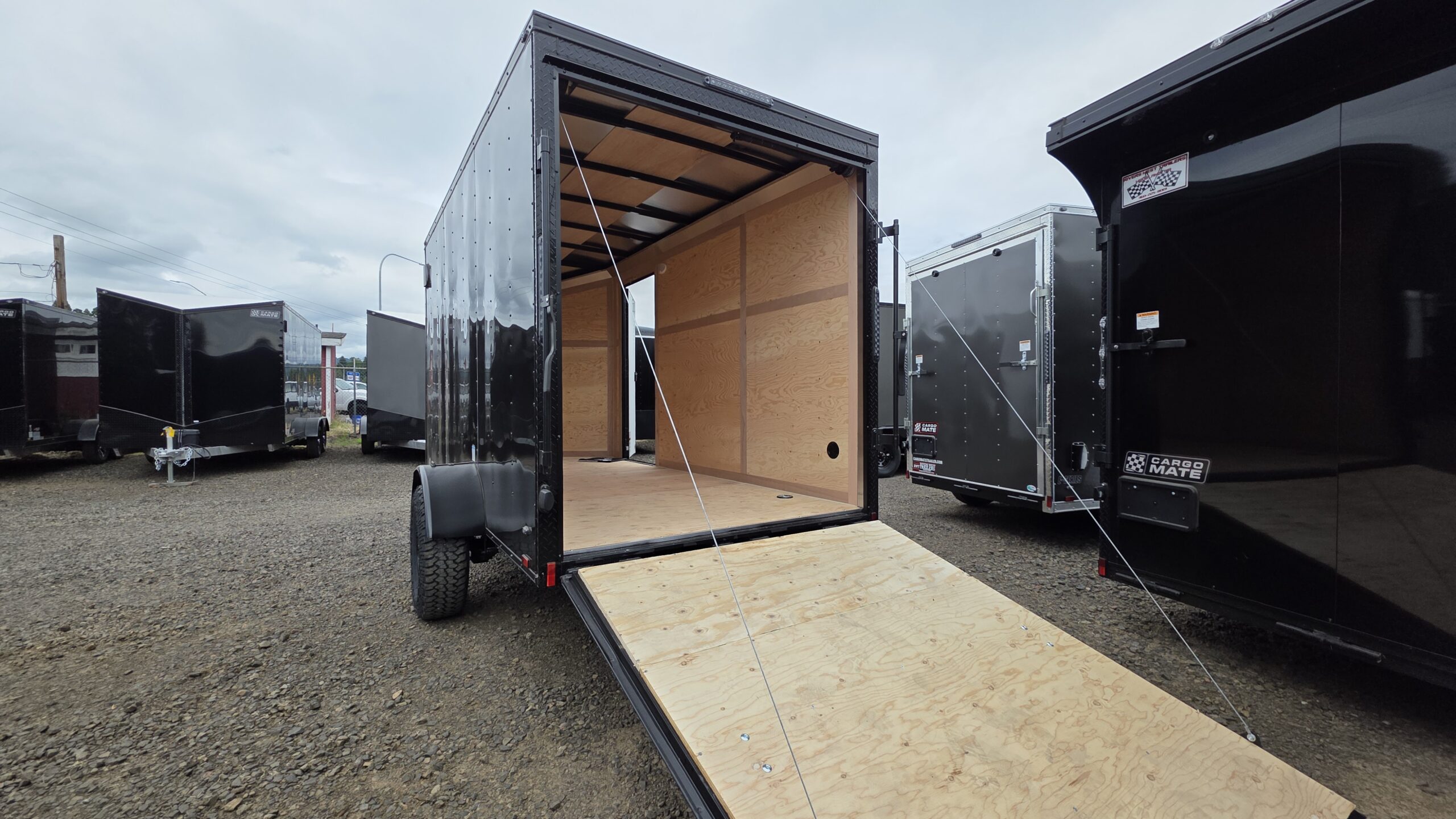 (Sold Out More Coming Soon!) 2026 Enclosed Cargo Trailer by Cargo Mate 6×12 12″ Extra Height 4″ Axle Lift with Brakes - Image 3