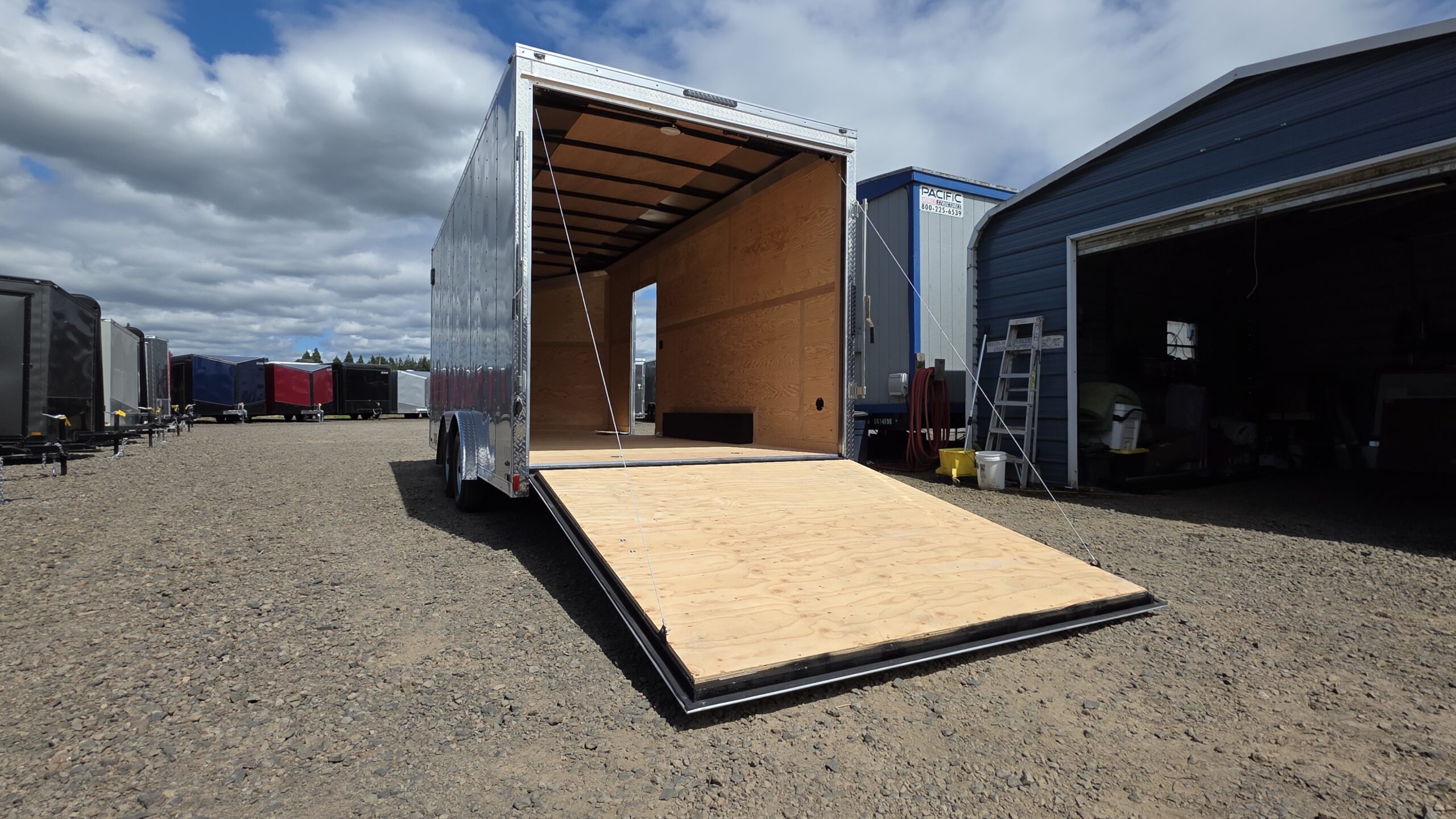 2026 Cargo Mate 8×18 12″ Extra Height Enclosed Cargo Trailer 7000GVW UTV Hauler 1-Piece Roof - Image 4