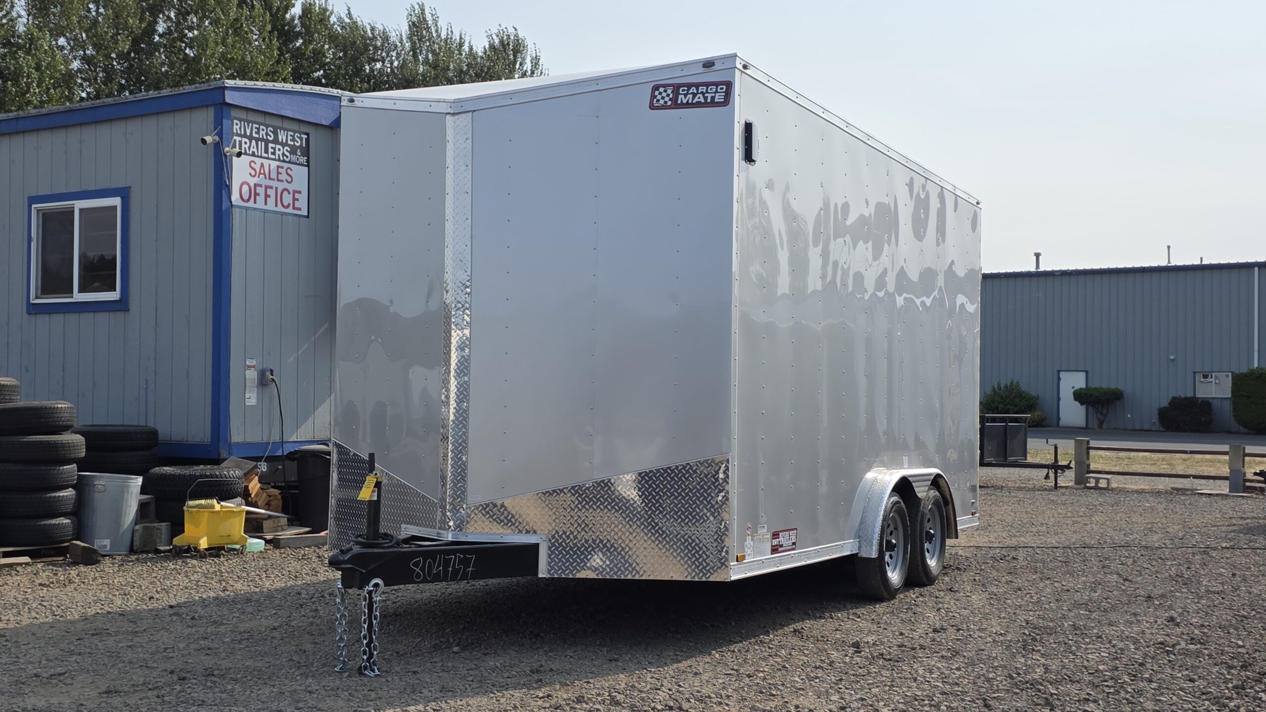 2026 E-Series by Cargo Mate 8×16 Extra Height Enclosed Cargo Trailer Extra Height 1-Piece Roof 12″ Extra Height