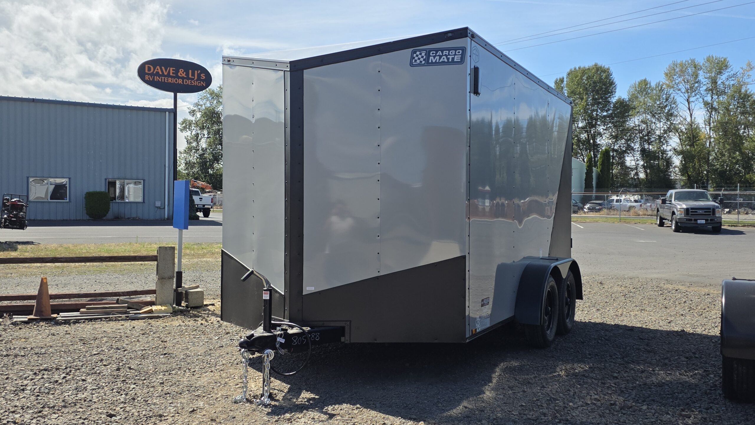 2026 Cargo Mate Enclosed Cargo Trailer 7×14 Extra Height Ramp Door - Image 3