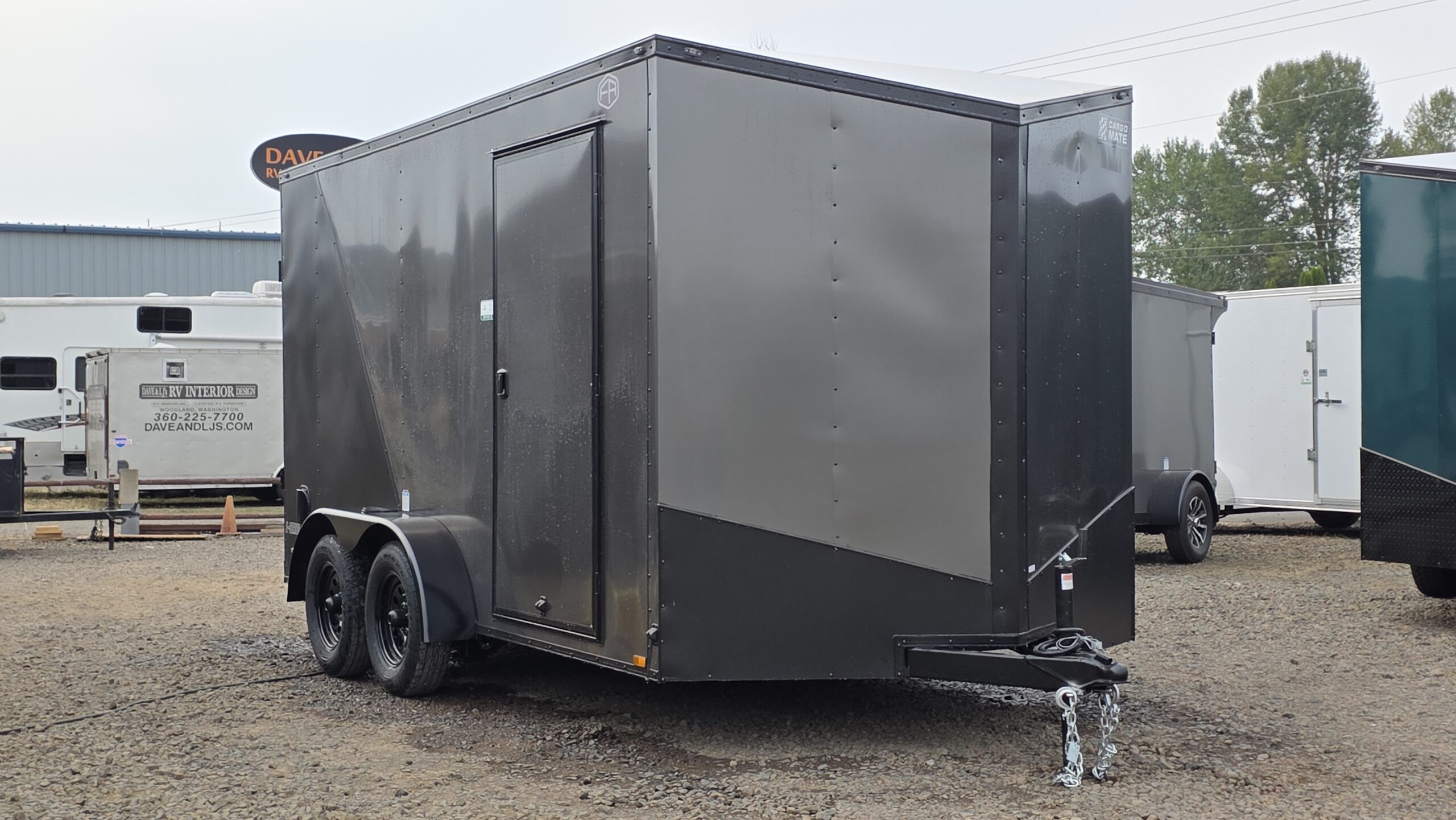 2026 Cargo Mate Enclosed Cargo Trailer 7×14 Extra Height Ramp Door